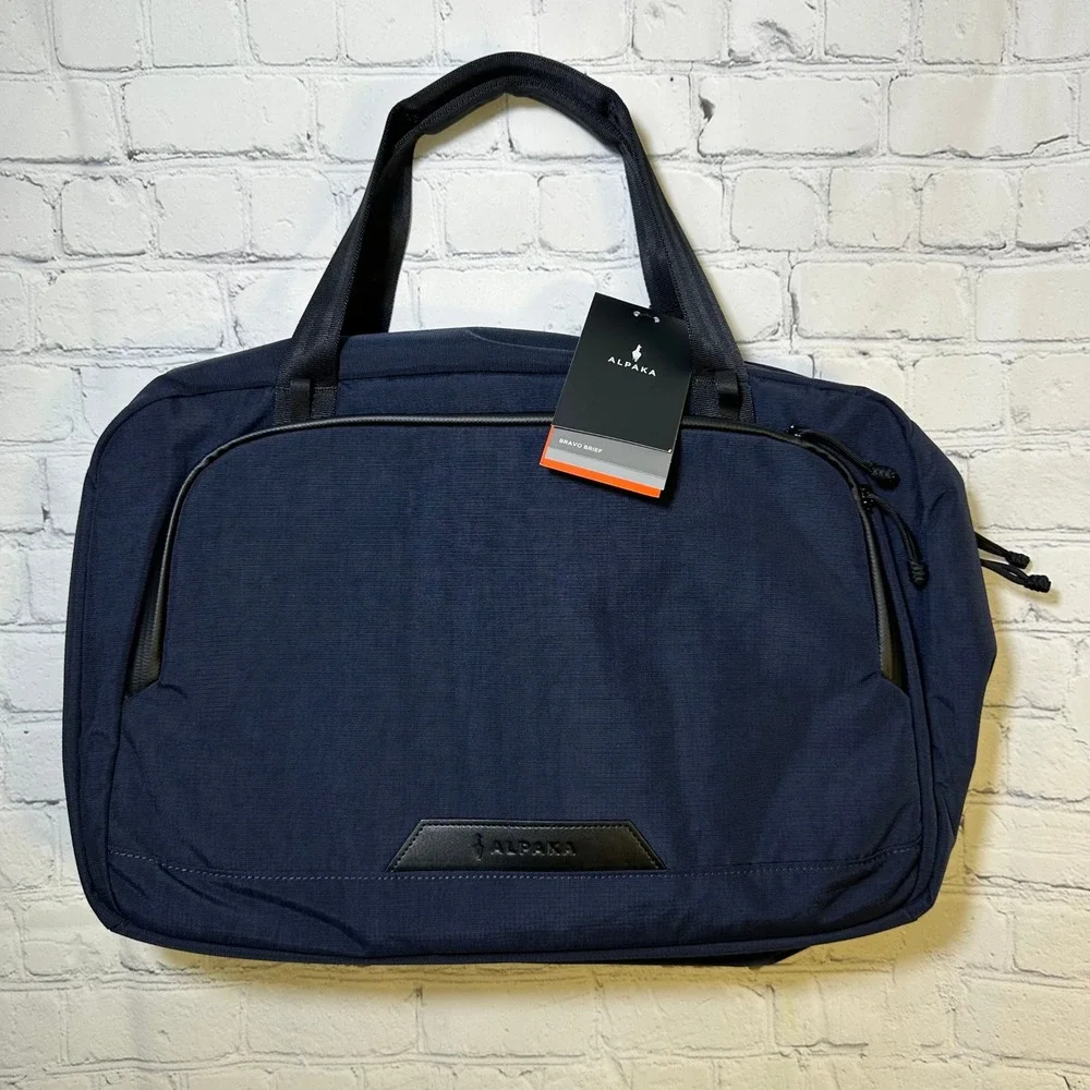 Alpaka Bravo Brief Moonlight Blue Axoflux 400D Laptop Bag AA010820624 NWT